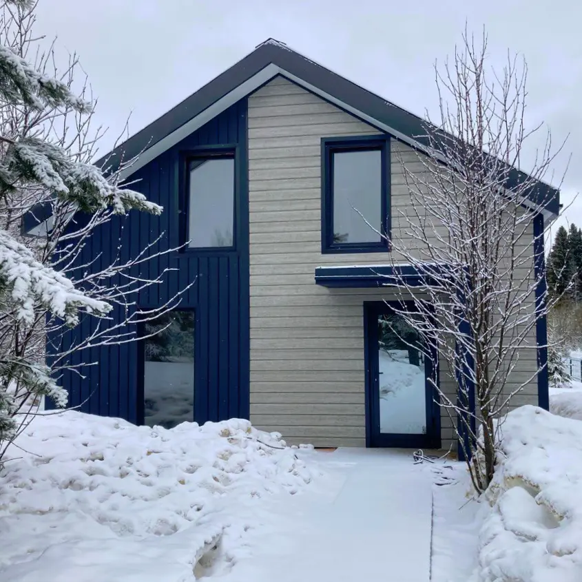 Фото 3 металлосайдинг Евро-Брус Беленый Дуб Printech