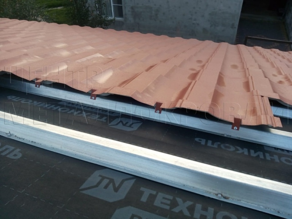 Металлочерепица Геркулес 8004 терракотовый Стальной Бархат от Центра Металлокровли в Туркестане