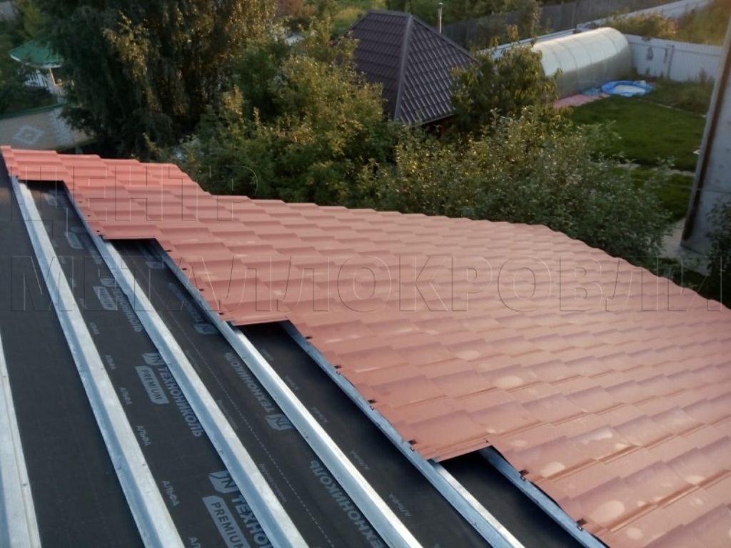 Металлочерепица Геркулес 8004 терракотовый Стальной Бархат от Центра Металлокровли в Туркестане