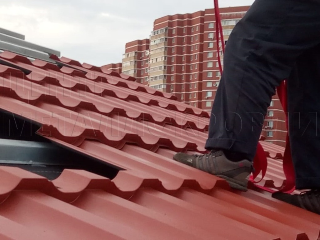 Металлочерепица Геркулес 8004 терракотовый Стальной Бархат от Центра Металлокровли в Туркестане